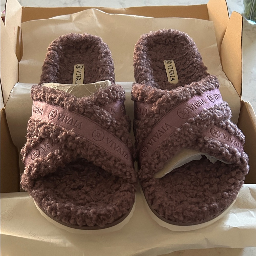 VIVAIA Women's Plush Slippers - Purple